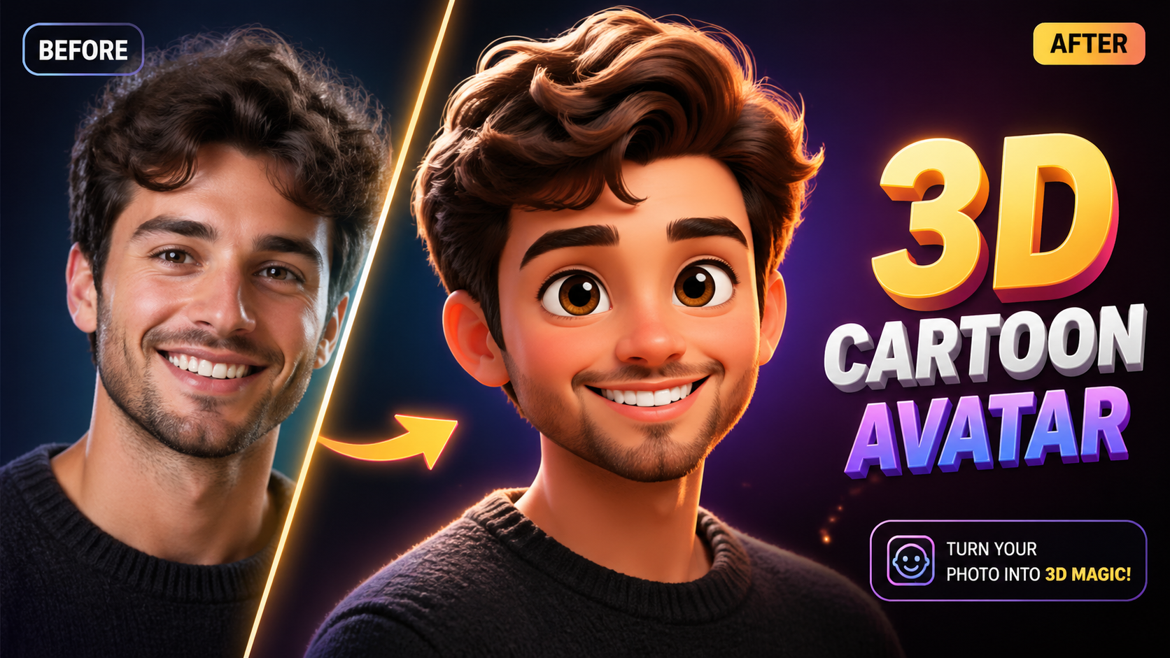 אוואטר 3D קריקטורה