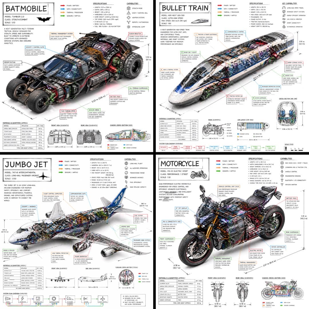Tesla Cybertruck Technische Isometrische Infografik Schnittdarstellung