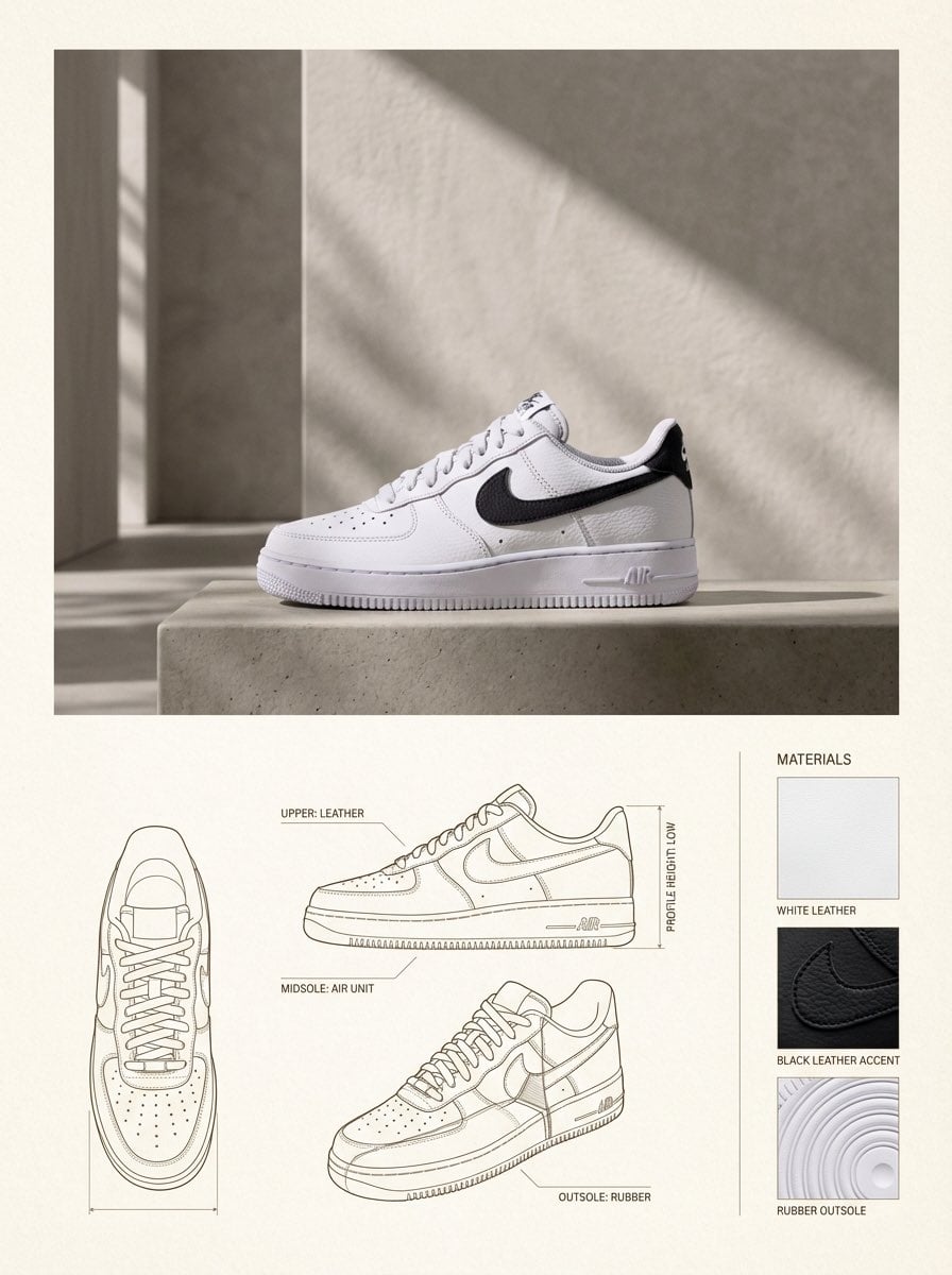 Editorial Product Photography with Technical Drawings