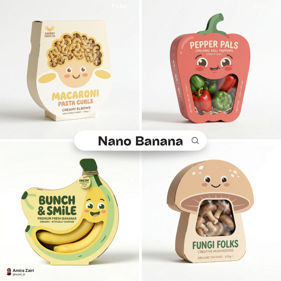 Creative Packaging Mockup: Playful Box Design with Cartoon Face