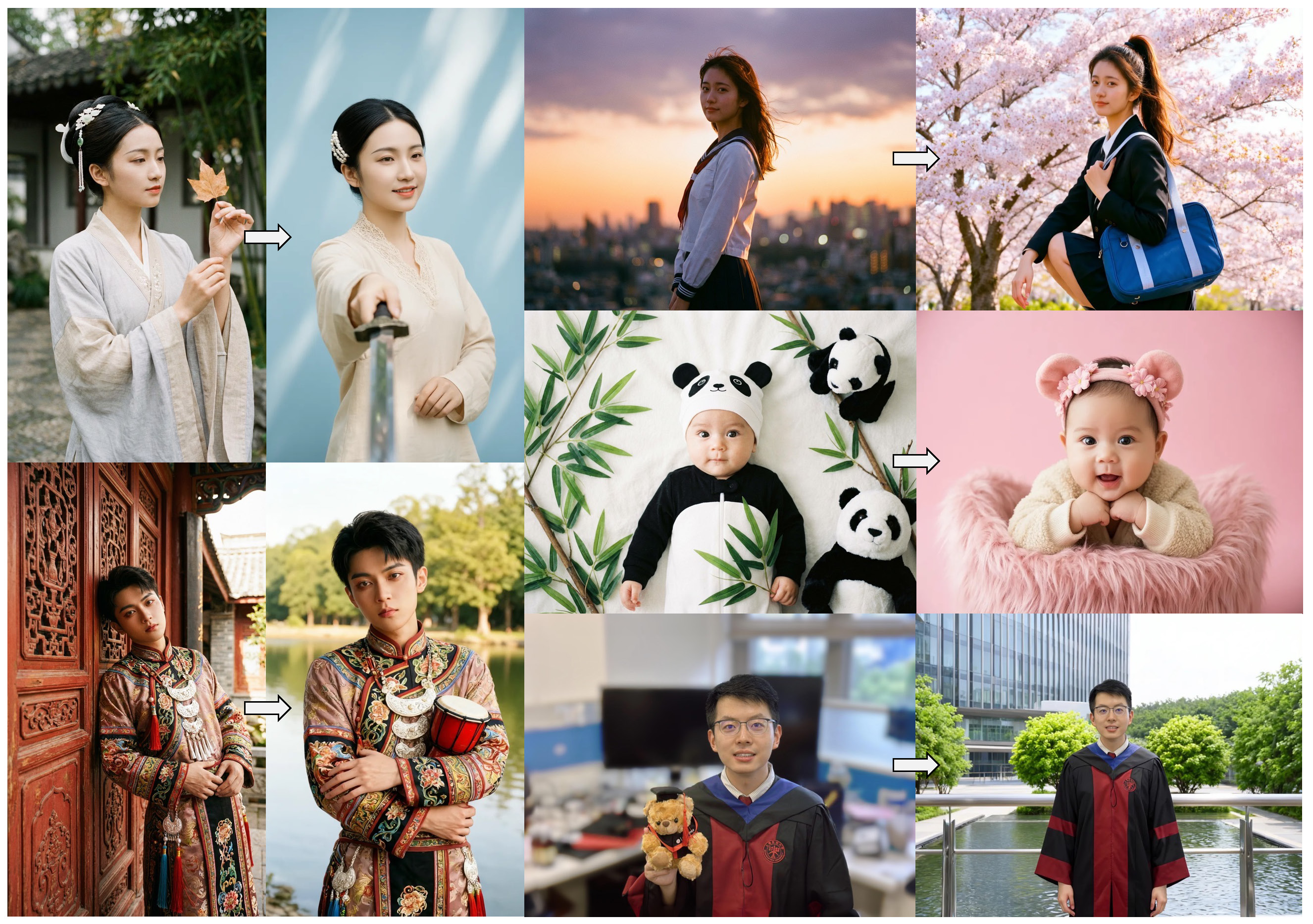 FireRed Image Edit portrait editing showcase